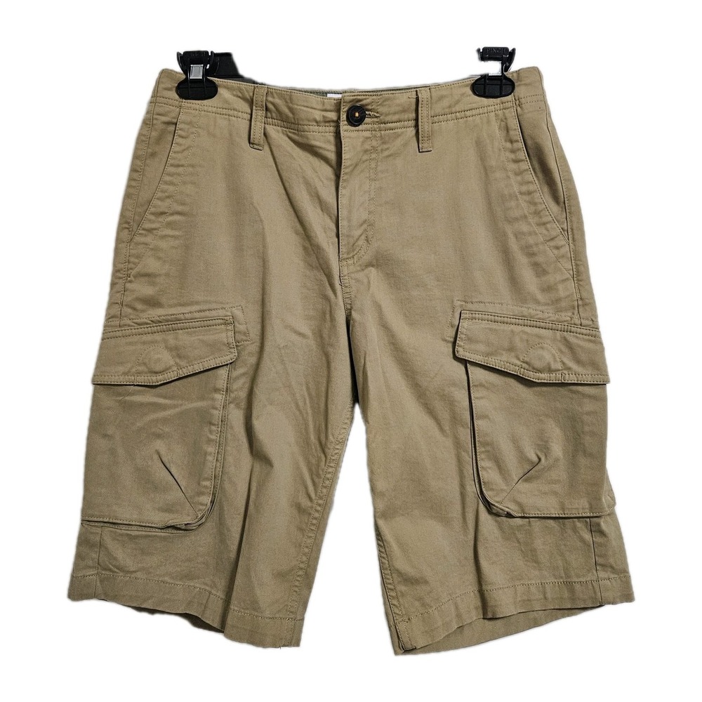Timberland Relaxed Fit Cargo Shorts Men's 30 Tan 11" Inseam‎ Casual Utility EUC